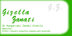 gizella zanati business card